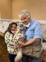 Sherry & Great Niece at first cat show 2021